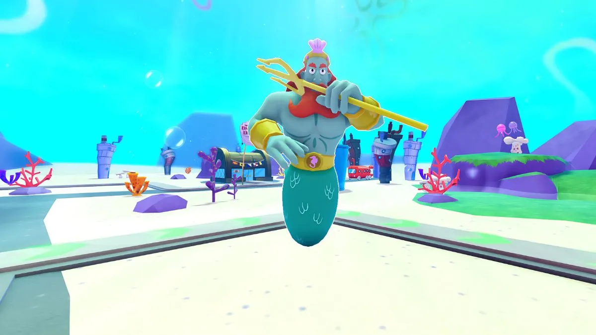 King Neptune unit in SpongeBob tower defense
