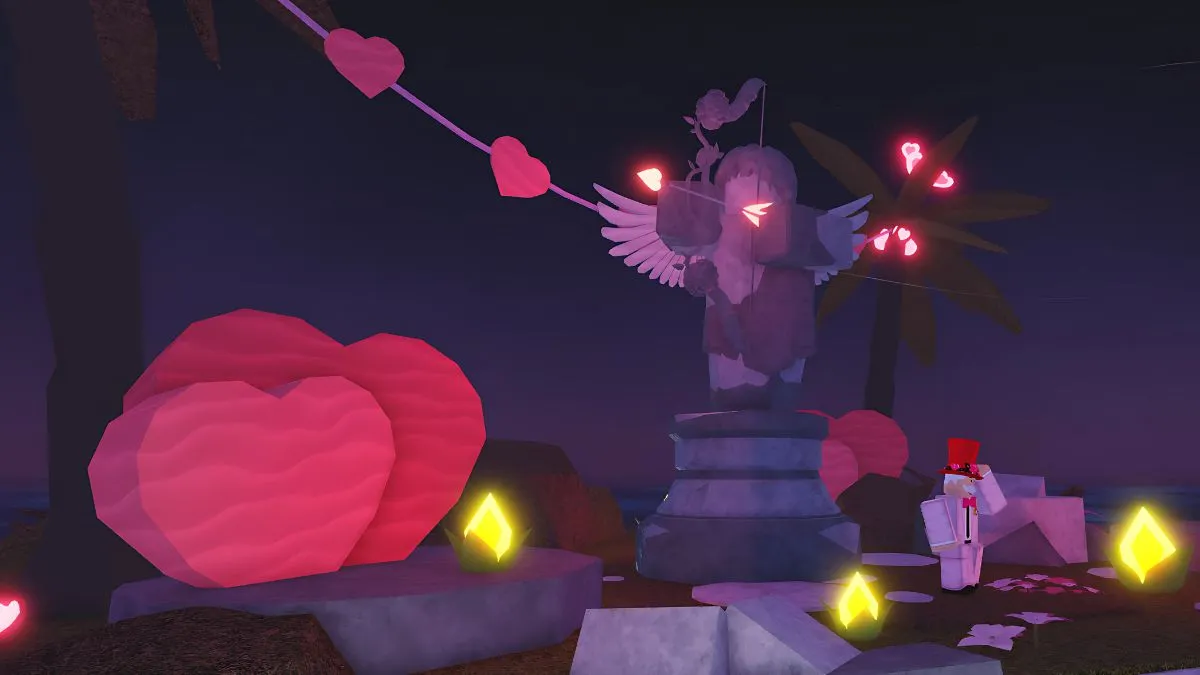 valentines statue npc in fisch